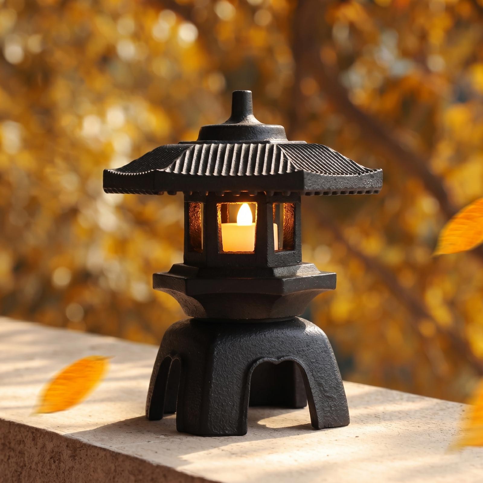 주철 랜턴 오픈워크 캔들 홀더 전통 독서 공간 장식용  - Candle Holder Decor 리뷰 및 가격