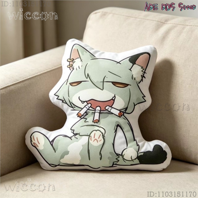코스프레 체인스모커 고양이 야니코 사토 40cm 쿠션  - Throw Pillow 리뷰 및 가격