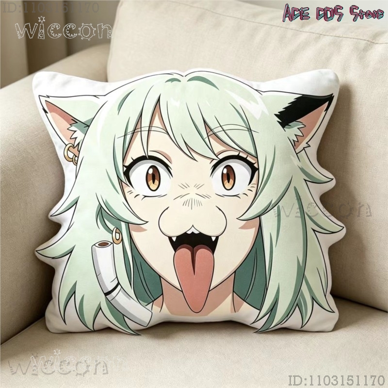 코스프레 체인스모커 고양이 야니코 사토 40cm 쿠션  - Throw Pillow 리뷰 및 가격