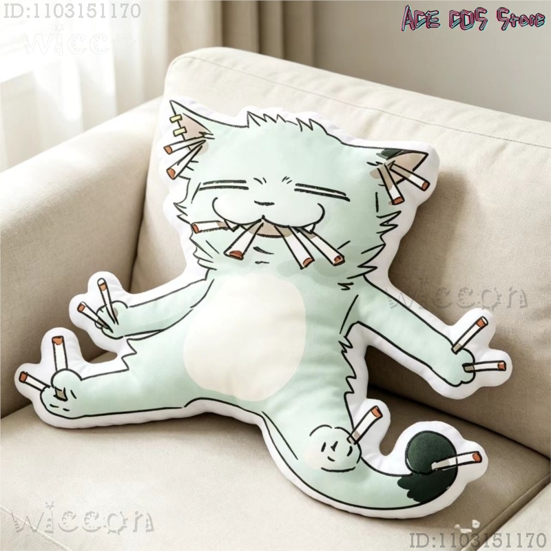 코스프레 체인스모커 고양이 야니코 사토 40cm 쿠션  - Throw Pillow 리뷰 및 가격