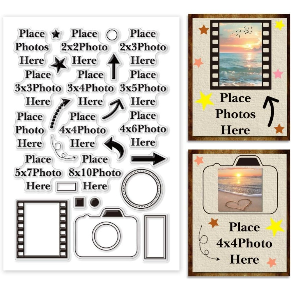 여기 사진을 넣으세요 클리어 스탬프 화살표 실리콘 카메 - Picture Frame 리뷰 및 가격