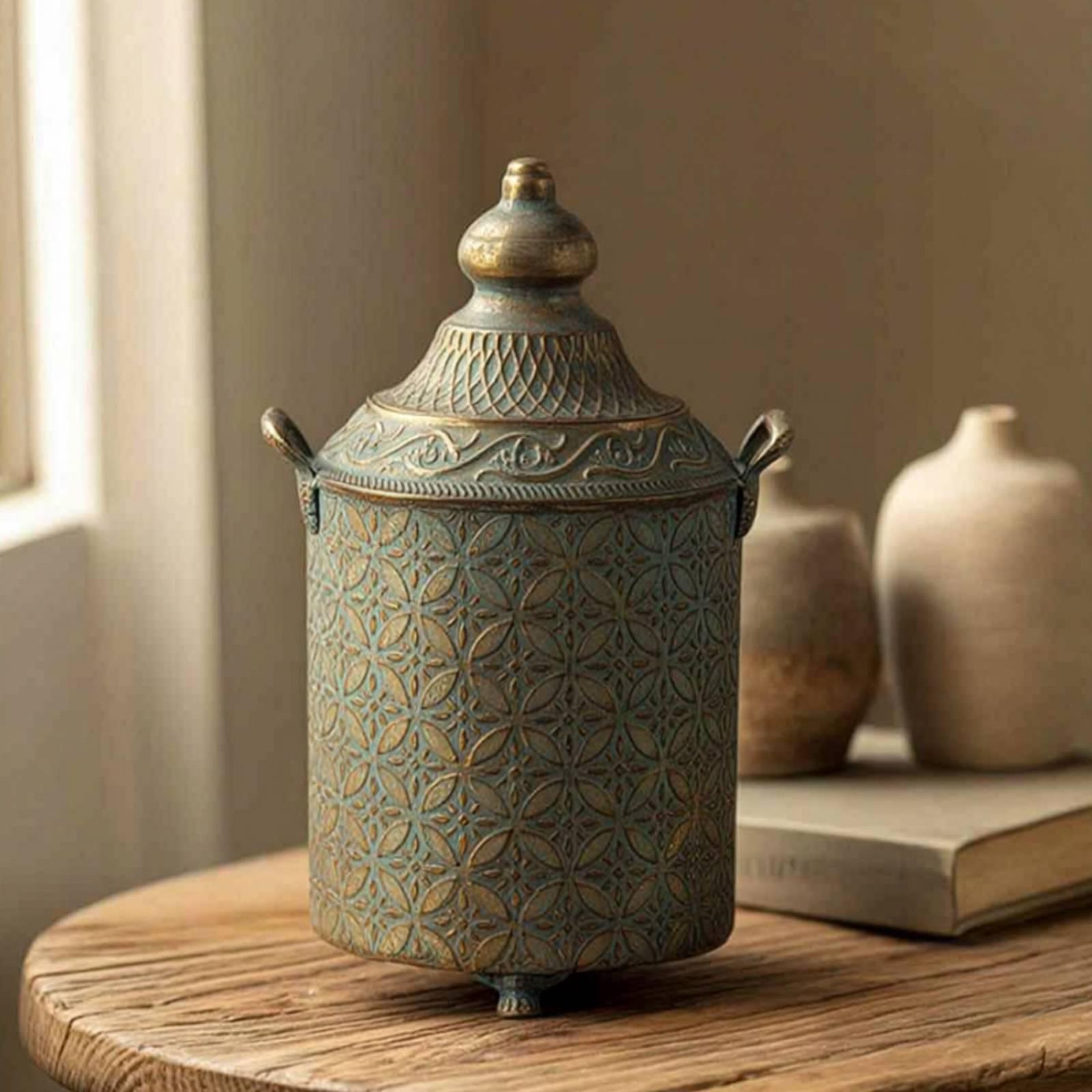 파티나 마감 금속 장식용 화병 컨테이너 대형 빈티지 유 - Vase Decor 리뷰 및 가격