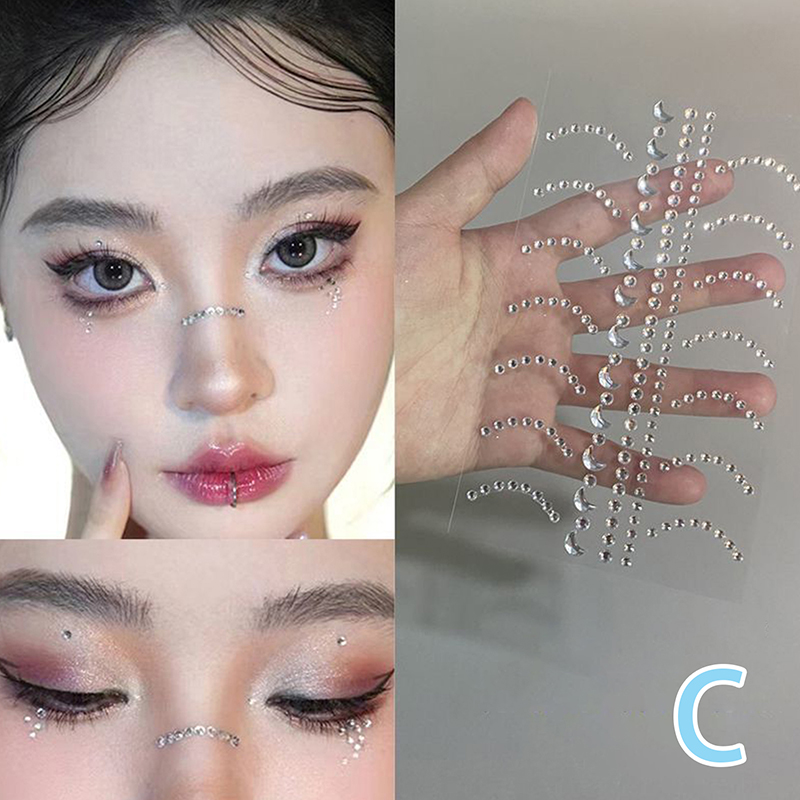 새로운 DIY 셀프 접착 다이아몬드 얼굴 눈 몸 스티커 - Wall Sticker 리뷰 및 가격