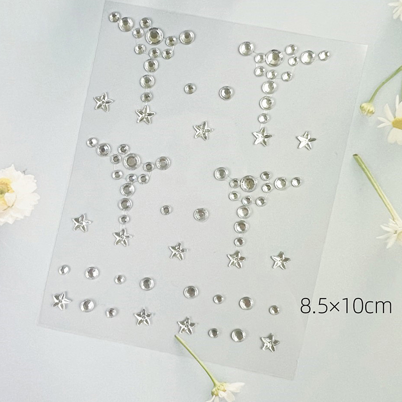 새로운 DIY 셀프 접착 다이아몬드 얼굴 눈 몸 스티커 - Wall Sticker 리뷰 및 가격
