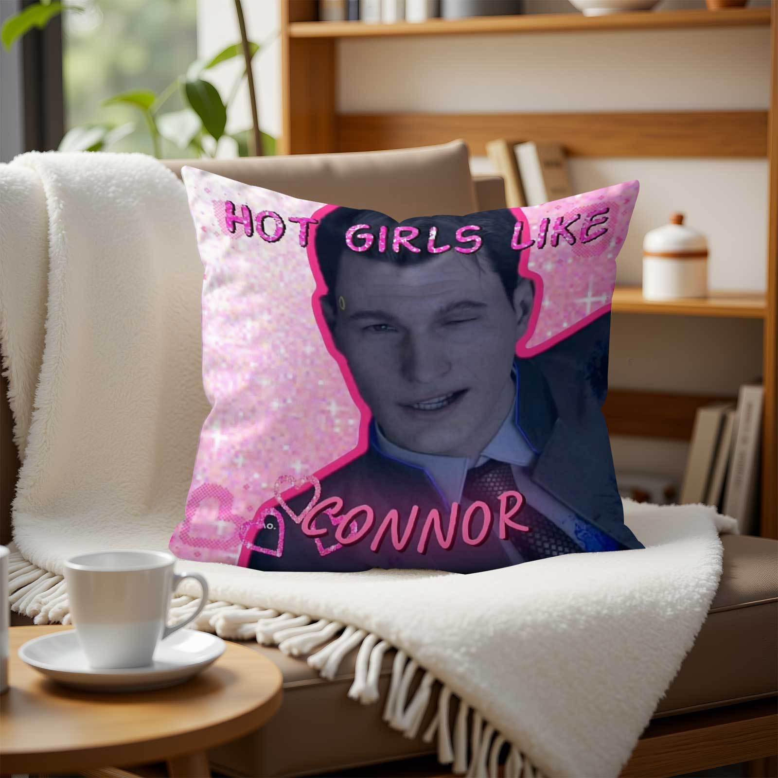 1개 맞춤 제작 CONNOR SO HOT 핑크색 재미있 - Throw Pillow 리뷰 및 가격