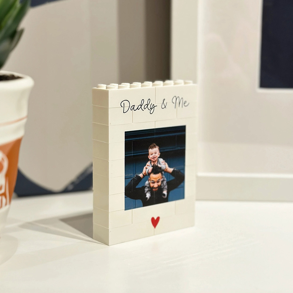 맞춤형 아빠와 나 블록 사진 선물, 아빠 또는 그를 위 - Picture Frame 리뷰 및 가격