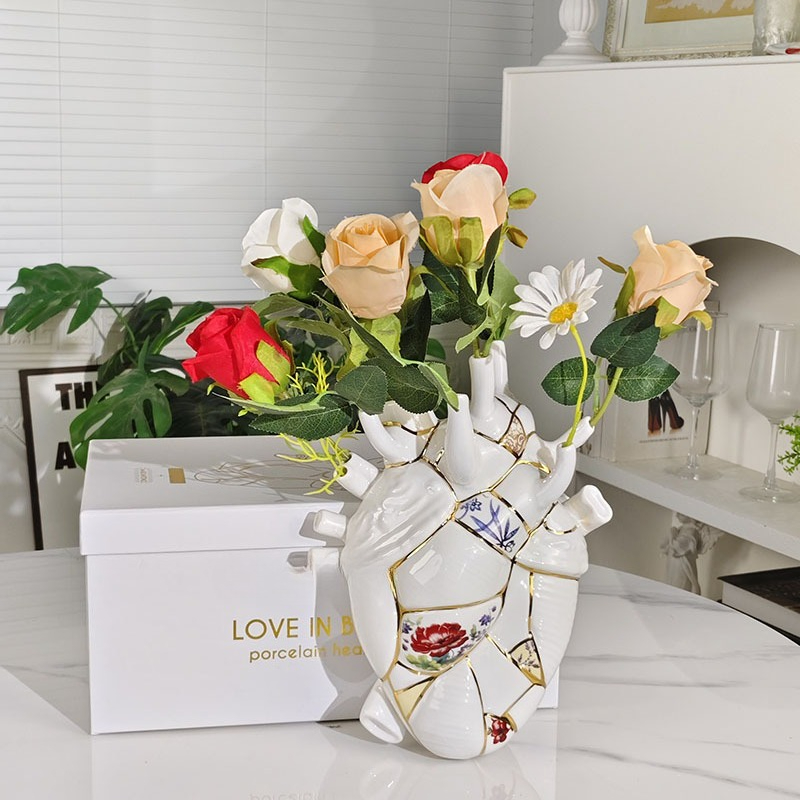 하트 모양 꽃병 거실 와인 캐비닛 TV 캐비닛 홈 데코 - Vase Decor 리뷰 및 가격