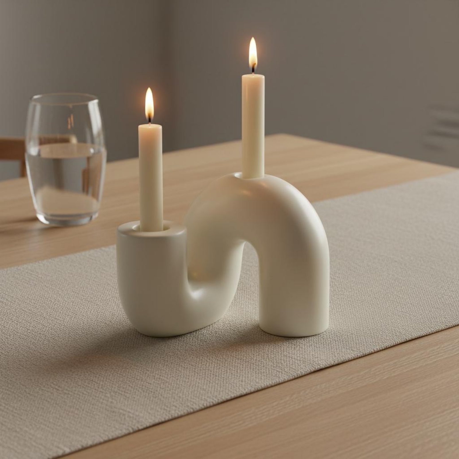 웨이브 세라믹 캔들 홀더 미니멀리스트 디자인 추상적인  - Candle Holder Decor 리뷰 및 가격
