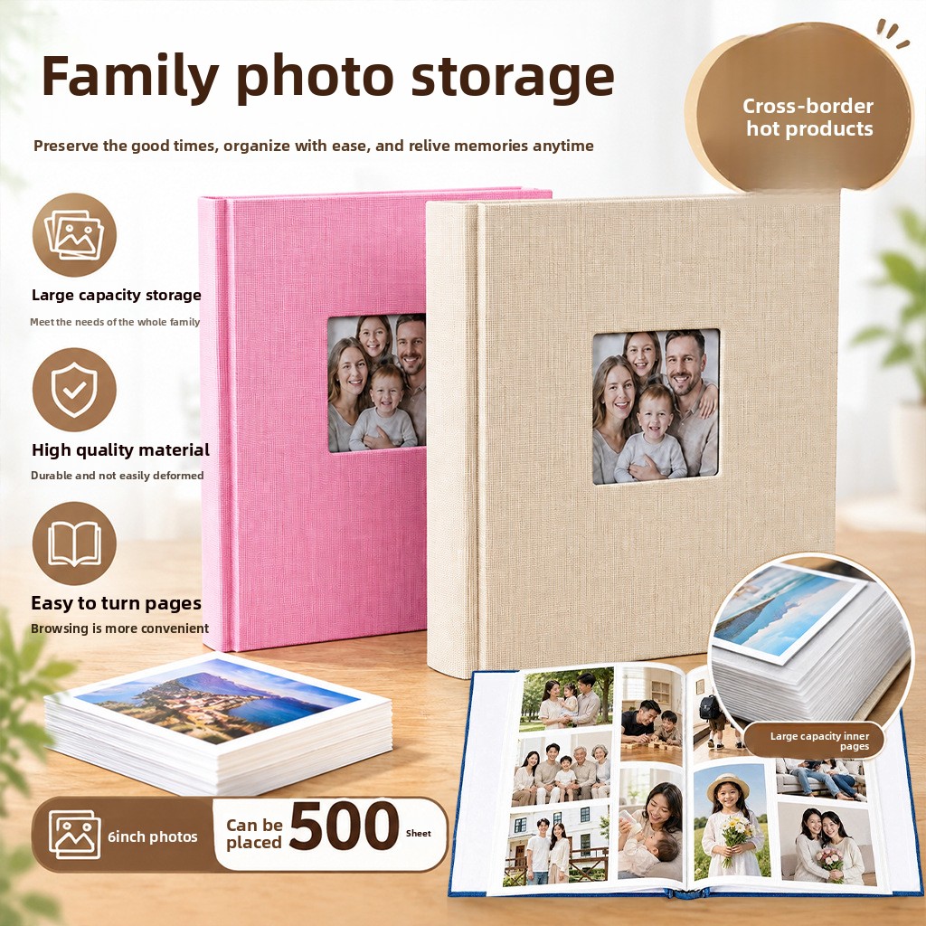 500장의 사진을 넣을 수 있는 6x4인치 사진 앨범, - Picture Frame 리뷰 및 가격