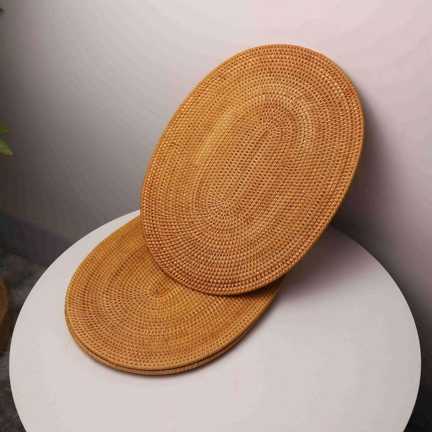 친환경 라탄 모던 타원형 테이블 러너 플레이스매트 30 - Table Runner 리뷰 및 가격