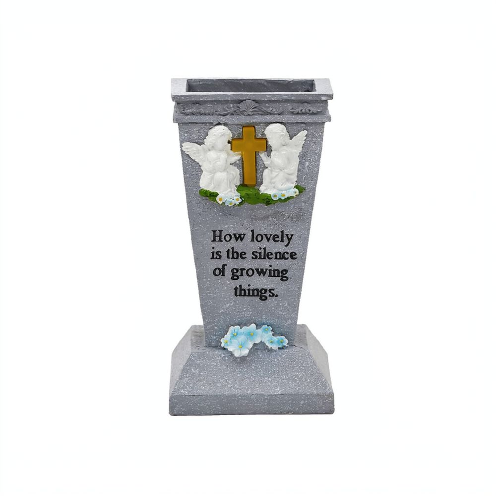 레진 소재의 태양 십자가 모양 묘지용 꽃병, LED 야 - Vase Decor 리뷰 및 가격