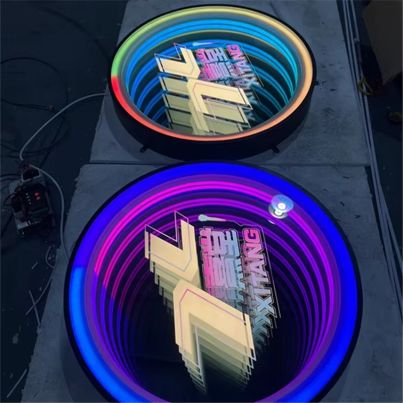 맞춤형 3D LED 무한 거울 사인 다채로운 다층 심연 - Decorative Mirror 리뷰 및 가격